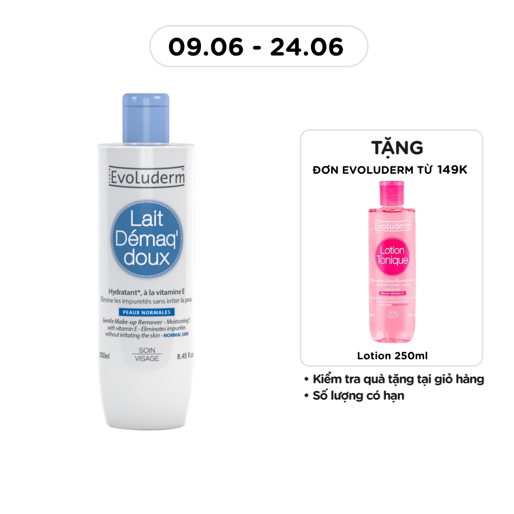 Sữa Tẩy Trang Evoluderm Cho Da Thường 250ml