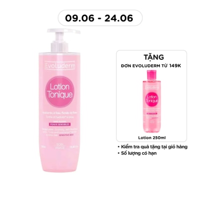 EVOLUDERM - Nước Hoa Hồng Evoluderm Cho Da Nhạy Cảm 500ml
