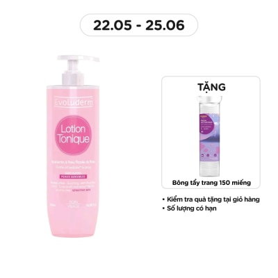 EVOLUDERM Lotion Tonique For Sensitive Skin 500ml