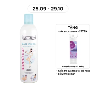 EVOLUDERM Xịt Khoáng Evoluderm Cấp Ẩm Làm Dịu Da 400ml