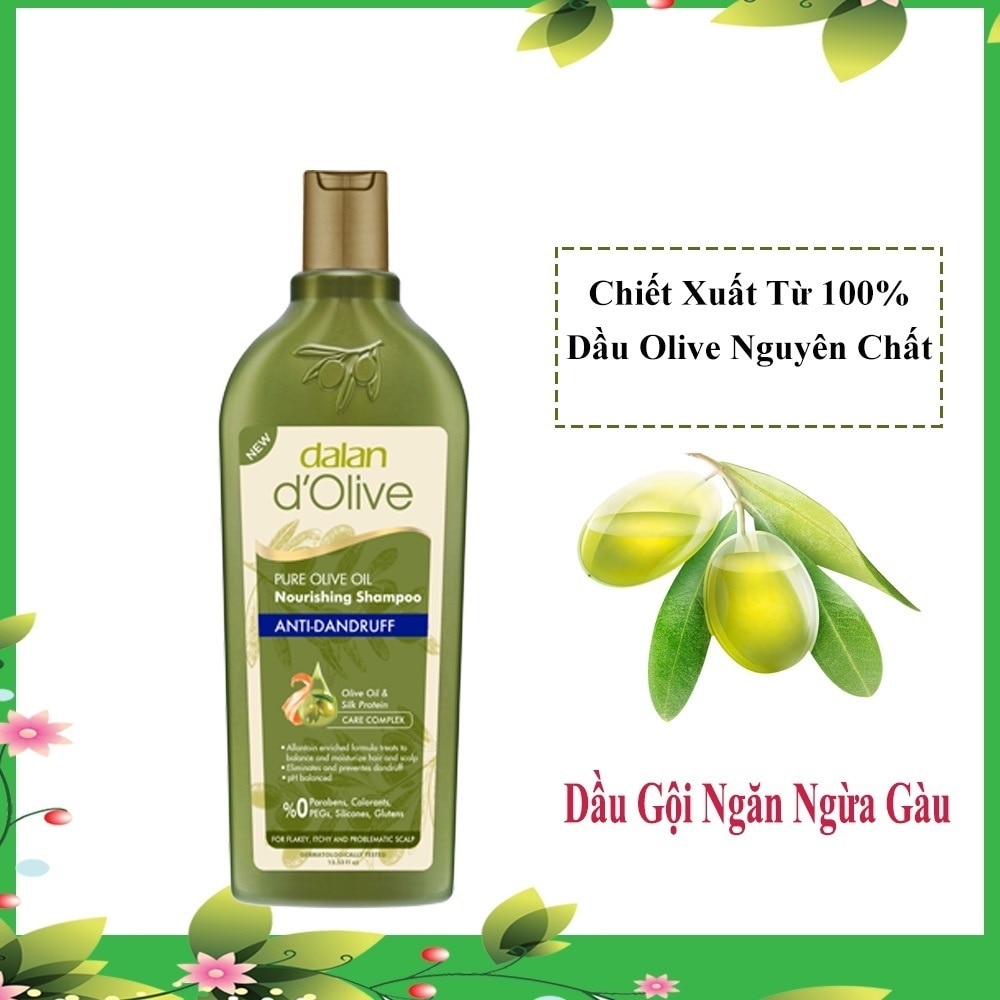 Dầu Gội Ngăn Ngừa Gàu Dalan D’Olive 400ml