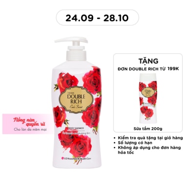 DOUBLE RICH Sữa Tắm Double Rich Hoa Hồng 550g image