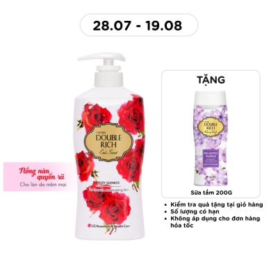 DOUBLE RICH - Sữa Tắm Double Rich Hoa Hồng 550g image