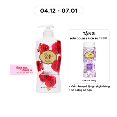 DOUBLE RICH Sữa Tắm Double Rich Hoa Hồng 550g