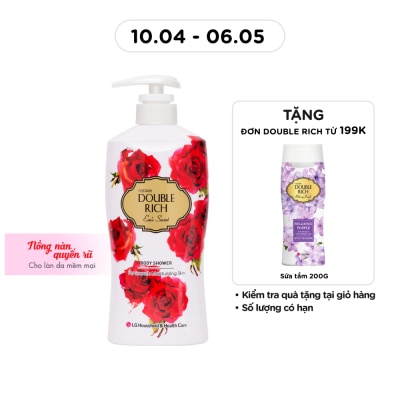 DOUBLE RICH - Sữa Tắm Double Rich Hoa Hồng 550g