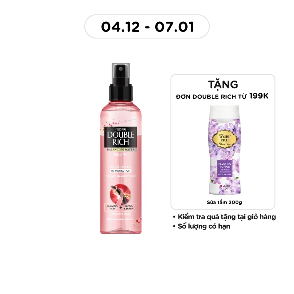 Nước Dưỡng Tóc Double Rich Phục Hồi (Hồng) 250ml