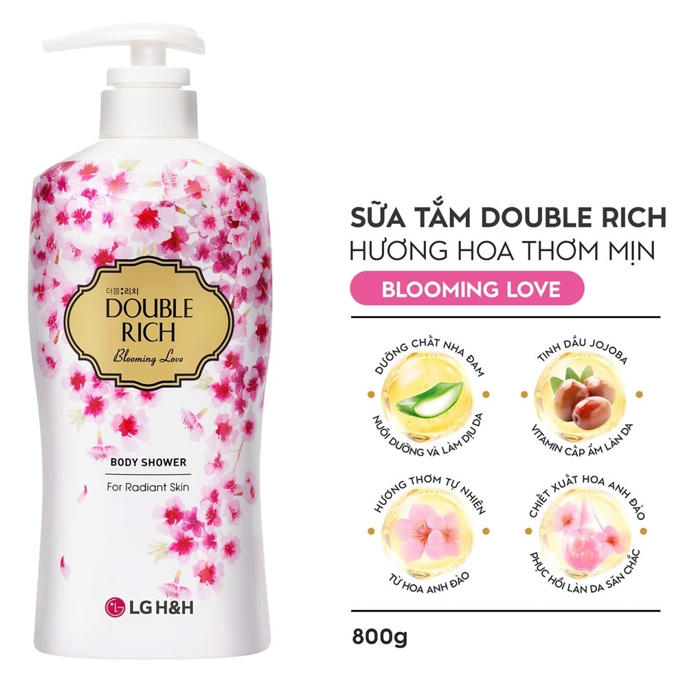 Sữa Tắm Double Rich Hoa Anh Đào 800g