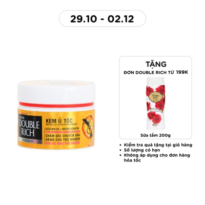 DOUBLE RICH Kem Ủ Double Rich Chăm Sóc Cho Tóc Nhuộm 150g image