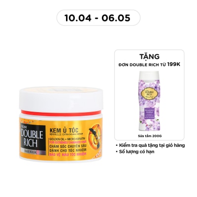 DOUBLE RICH - Kem Ủ Double Rich Chăm Sóc Cho Tóc Nhuộm 150g