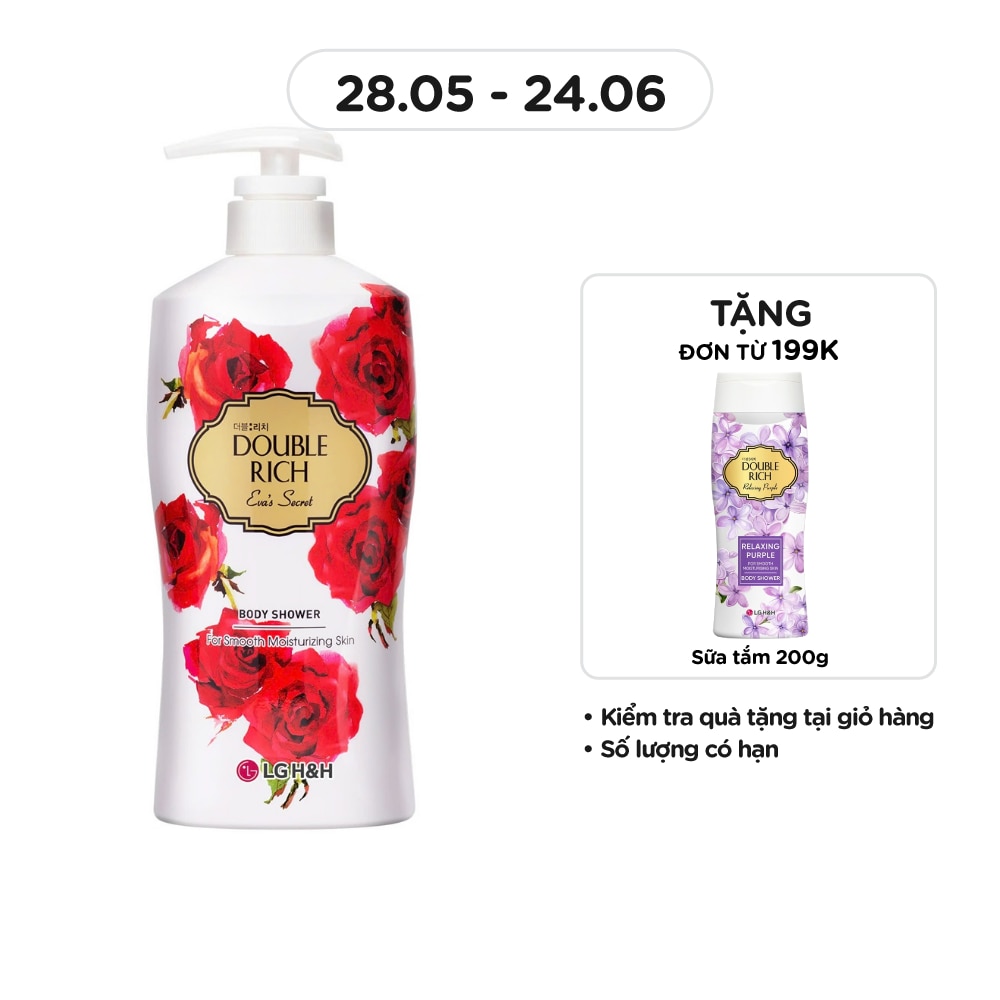 Sữa Tắm Double Rich Hoa Hồng 800g