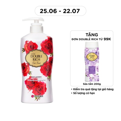 DOUBLE RICH - Sữa Tắm Double Rich Hoa Hồng 800g
