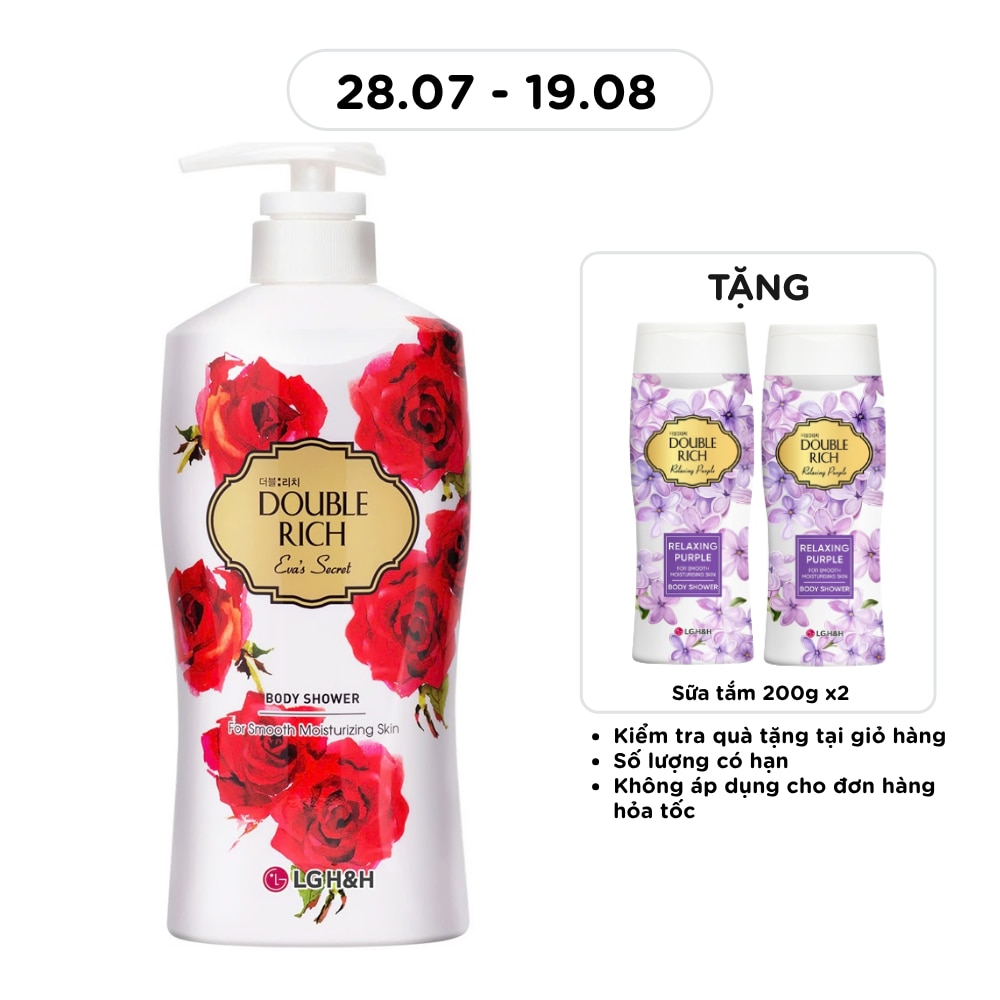 Sữa Tắm Double Rich Hoa Hồng 800g image