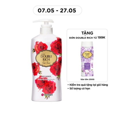 DOUBLE RICH - Sữa Tắm Double Rich Hoa Hồng 800g