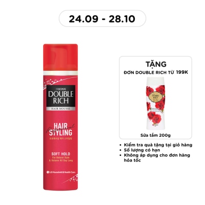 DOUBLE RICH Mousse Dưỡng Tóc Double Rich Soft 150ml image