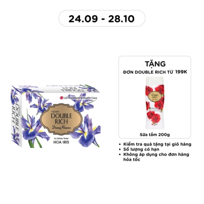 DOUBLE RICH Xà Bông Double Rich Hương Hoa Iris 90g image