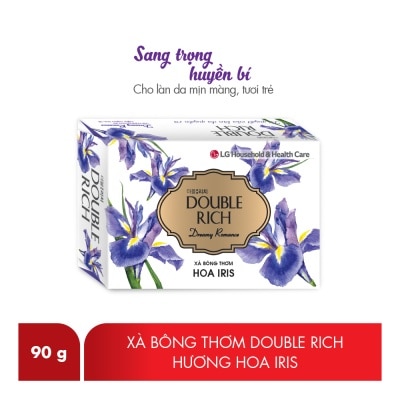 DOUBLE RICH - Xà Bông Double Rich Hương Hoa Iris 90g