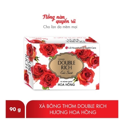 DOUBLE RICH Xà Bông Double Rich Hương Hoa Hồng 90g