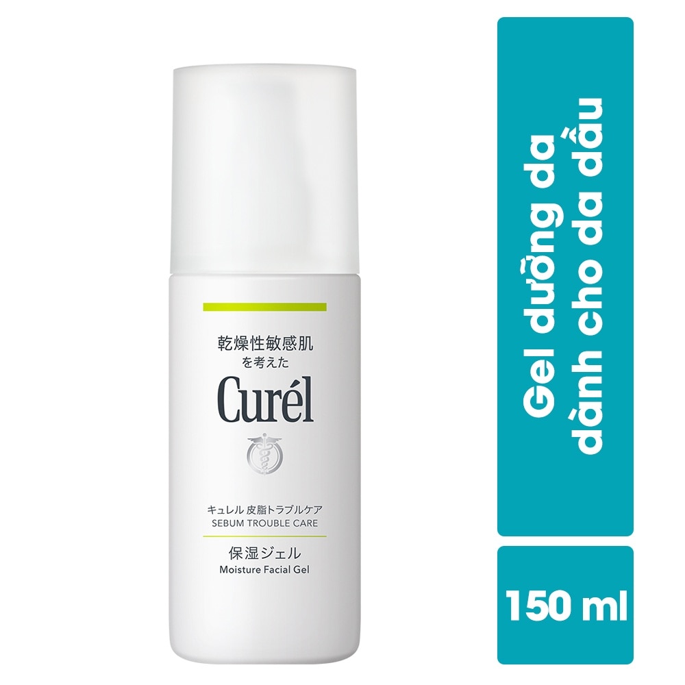 Gel Dưỡng Da Curél Sebum Trouble Care Moisture Facial Gel Dành Cho Da Dầu 120ml