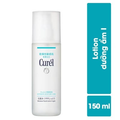 CURÉL Lotion Dưỡng Da Curél Intensive Moisture Care Moisture Facial Lotion I Light Cấp Ẩm Chuyên Sâu 150ml