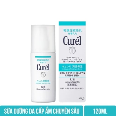 CURÉL Sữa Dưỡng Da Curél Intensive Moisture care Moisture Facial Milk Cấp Ẩm Chuyên Sâu 120ml