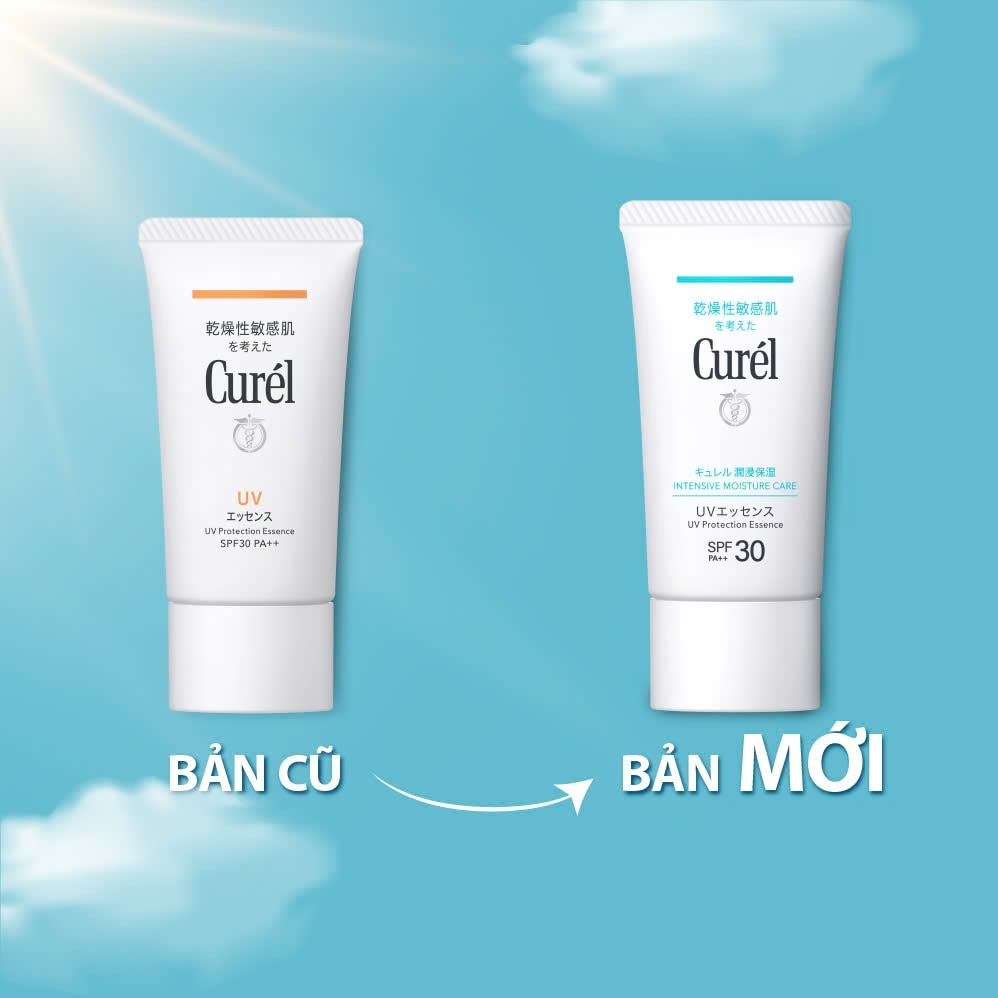 Tinh Chất Chống Nắng Curél UV Protection Essence SPF30 PA++ Mặt & Toàn Thân Cho Da Khô Nhạy Cảm 50g