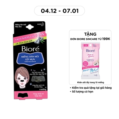 BIORE Porepack Black 4 Strips