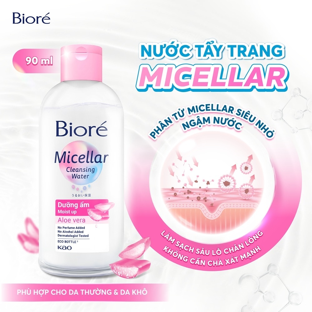 Nước Tẩy Trang Hoàn Hảo Biore - Dưỡng Ẩm 90ml