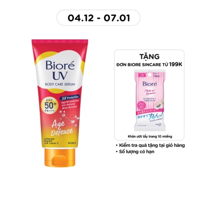 BIORE UV Anti-Pollution Body Care Serum Age Defense SPF50+ PA+++ 150ml