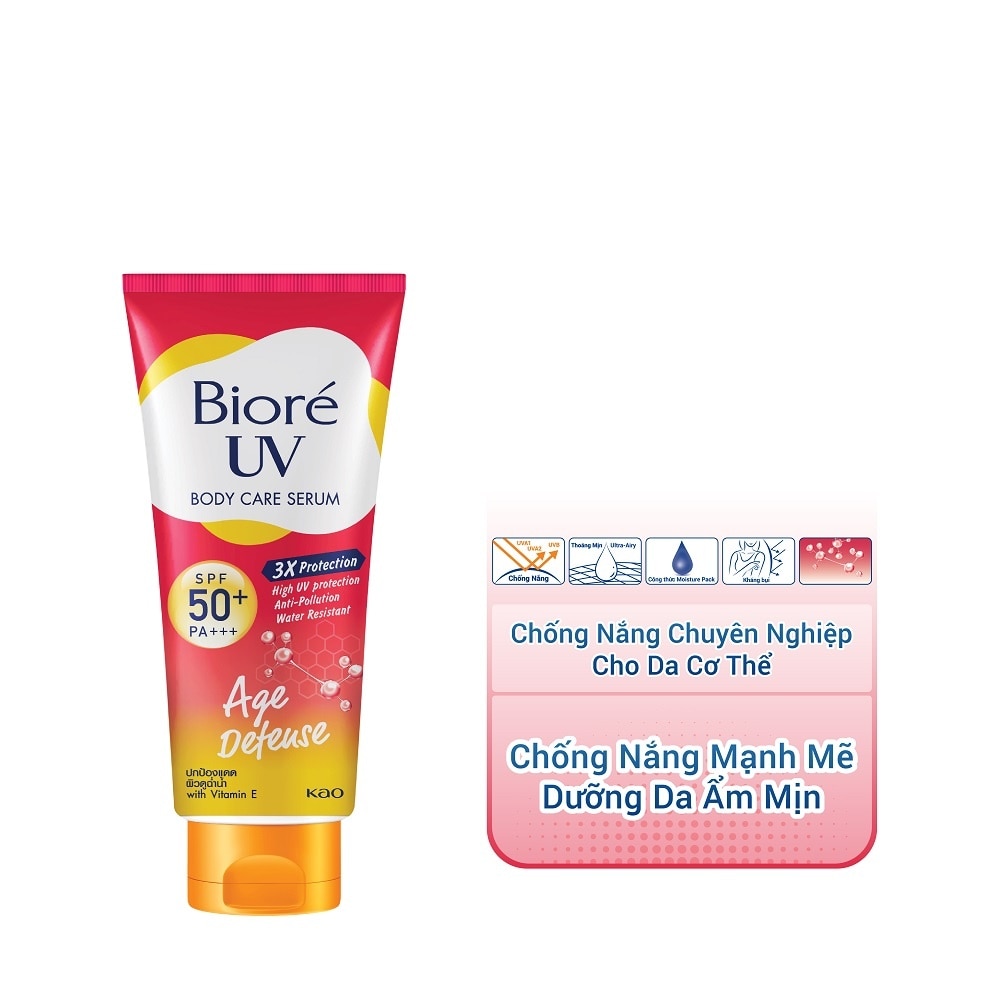 Serum Chống Nắng Dưỡng Thể Biore Kháng Bụi - Tươi Trẻ Rạng Ngời Age Defense 150ml