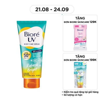 BIORE Serum Chống Nắng Dưỡng Thể Biore Kháng Bụi - Sáng Mịn Mát Lạnh Refresh Bright 150ml