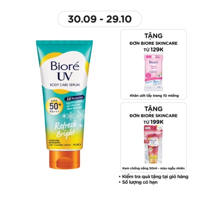 BIORE Serum Chống Nắng Dưỡng Thể Biore Kháng Bụi - Sáng Mịn Mát Lạnh Refresh Bright 150ml