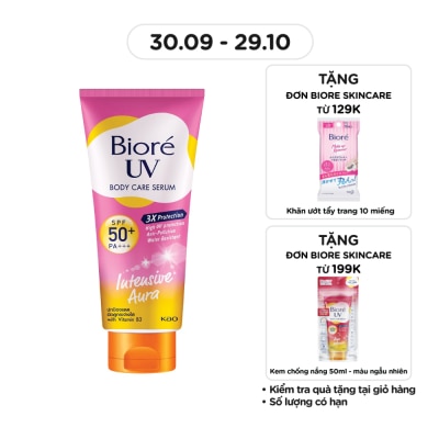 BIORE Serum Chống Nắng Dưỡng Thể Biore Kháng Bụi - Sáng Da Mịn Màng Intensive Aura 150ml