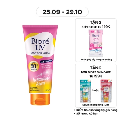 BIORE Serum Chống Nắng Dưỡng Thể Biore Kháng Bụi - Sáng Da Mịn Màng Intensive Aura 150ml