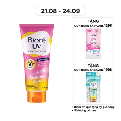 BIORE Serum Chống Nắng Dưỡng Thể Biore Kháng Bụi - Sáng Da Mịn Màng Intensive Aura 150ml