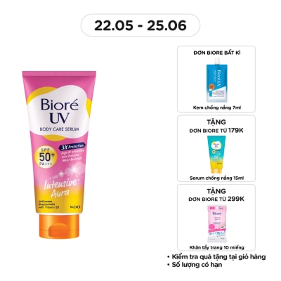BIORE Serum Chống Nắng Dưỡng Thể Biore Kháng Bụi - Sáng Da Mịn Màng Intensive Aura 150ml