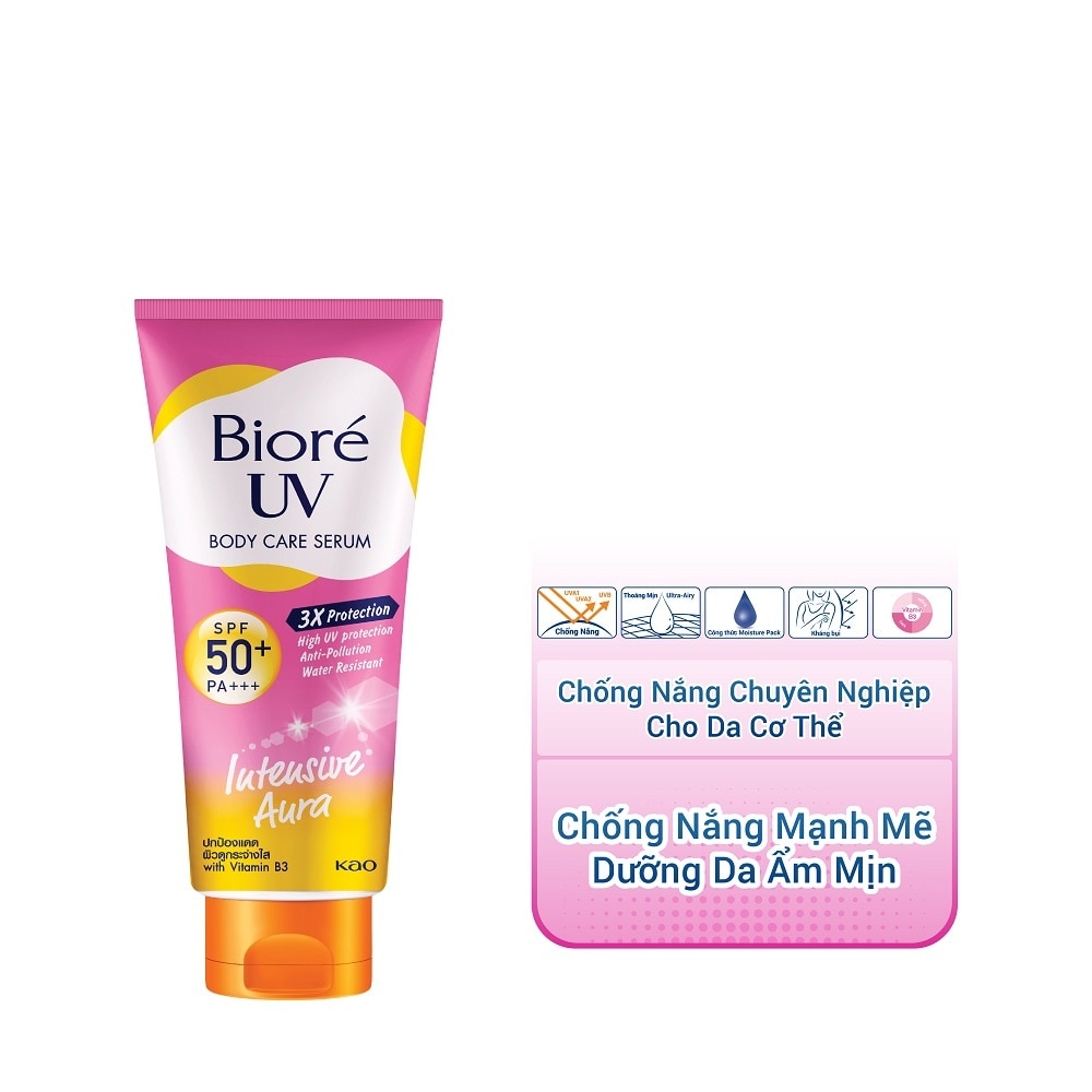 Serum Chống Nắng Dưỡng Thể Biore Kháng Bụi - Sáng Da Mịn Màng Intensive Aura 150ml