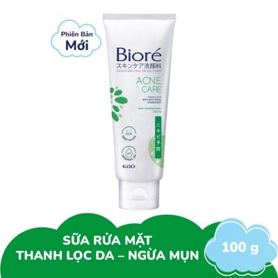 BIORE Sữa Rửa Mặt Biore Thanh Lọc Da - Ngừa Mụn Acne Care 100g