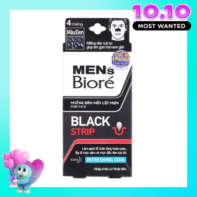 BIORE Men's Pore Pack Black Strip 4pcs image