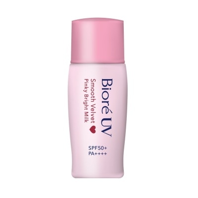 BIORE UV Smooth Velvet Pinky Bright Milk SPF50+ PA++++ 30ml