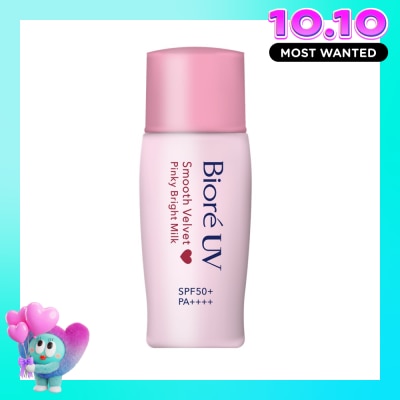 BIORE UV Smooth Velvet Pinky Bright Milk SPF50+ PA++++ 30ml image