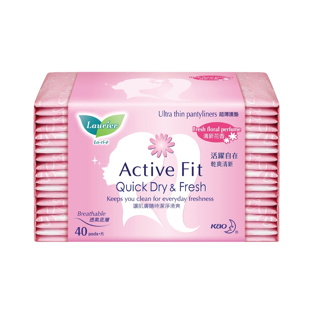 Active Fit Fresh Floral Perfume 40 Pads