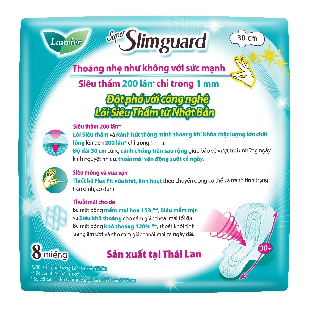 Super Slimguard Day 30cm 8 Pieces