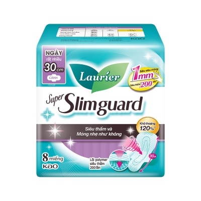 LAURIER Super Slimguard Day 30cm 8 Pieces