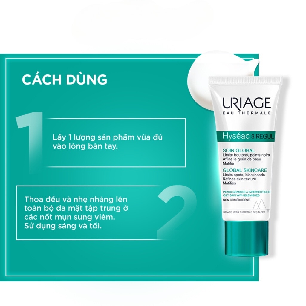 Kem Ngăn Ngừa Mụn Trứng Cá Hỗn Hợp Uriage 40ml