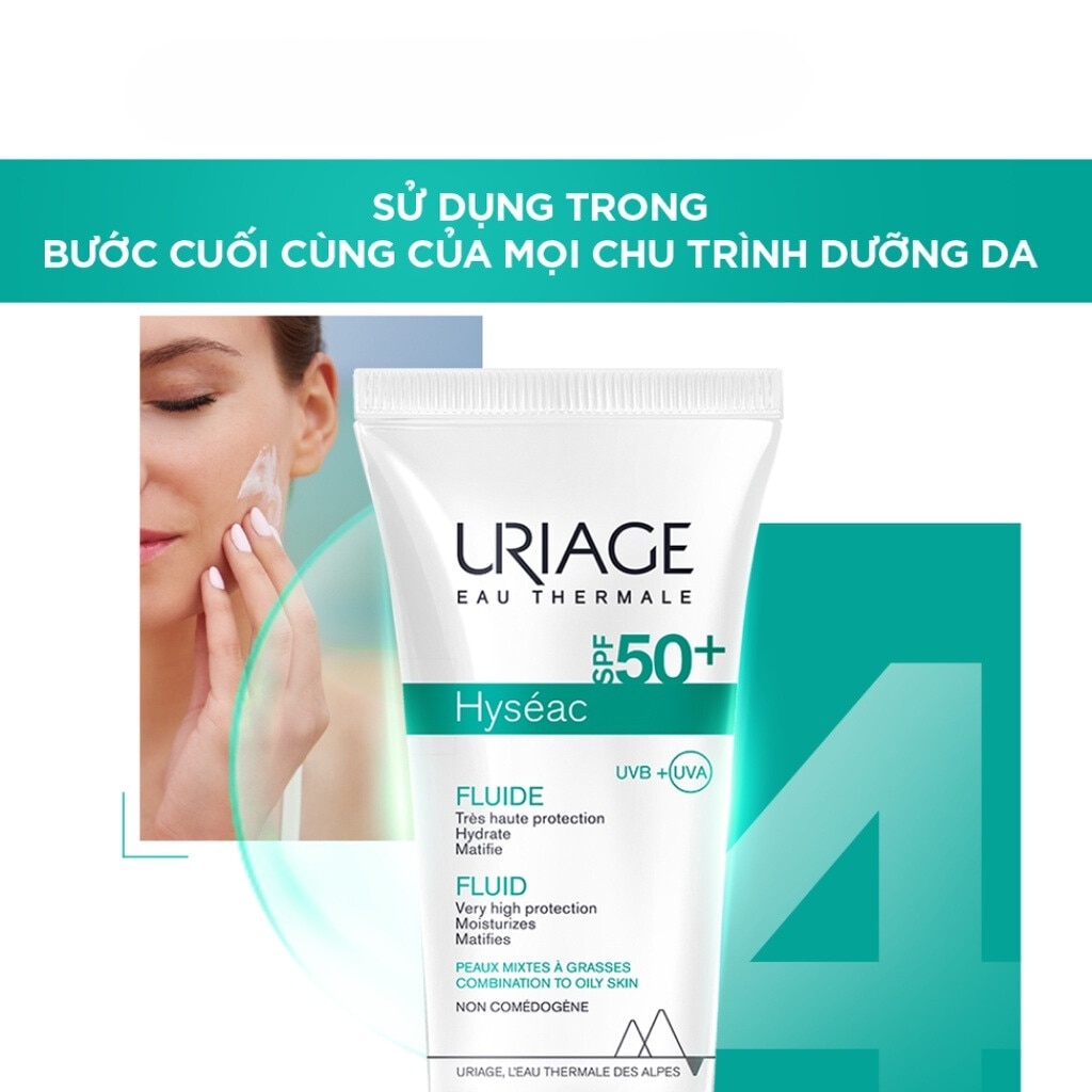 Kem Chống Nắng Uriage Dành Cho Da Dầu, Da Mụn SPF 50 50ml