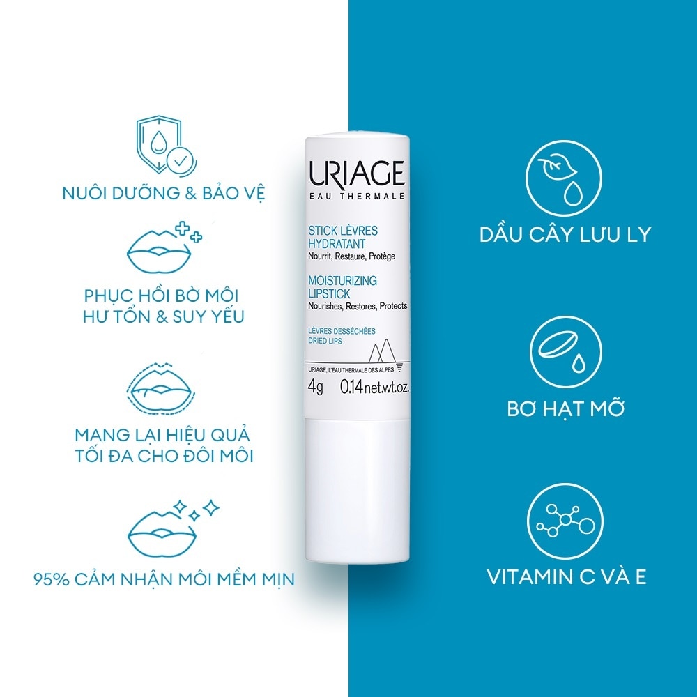 Uriage Moisturising Lipstick 4g