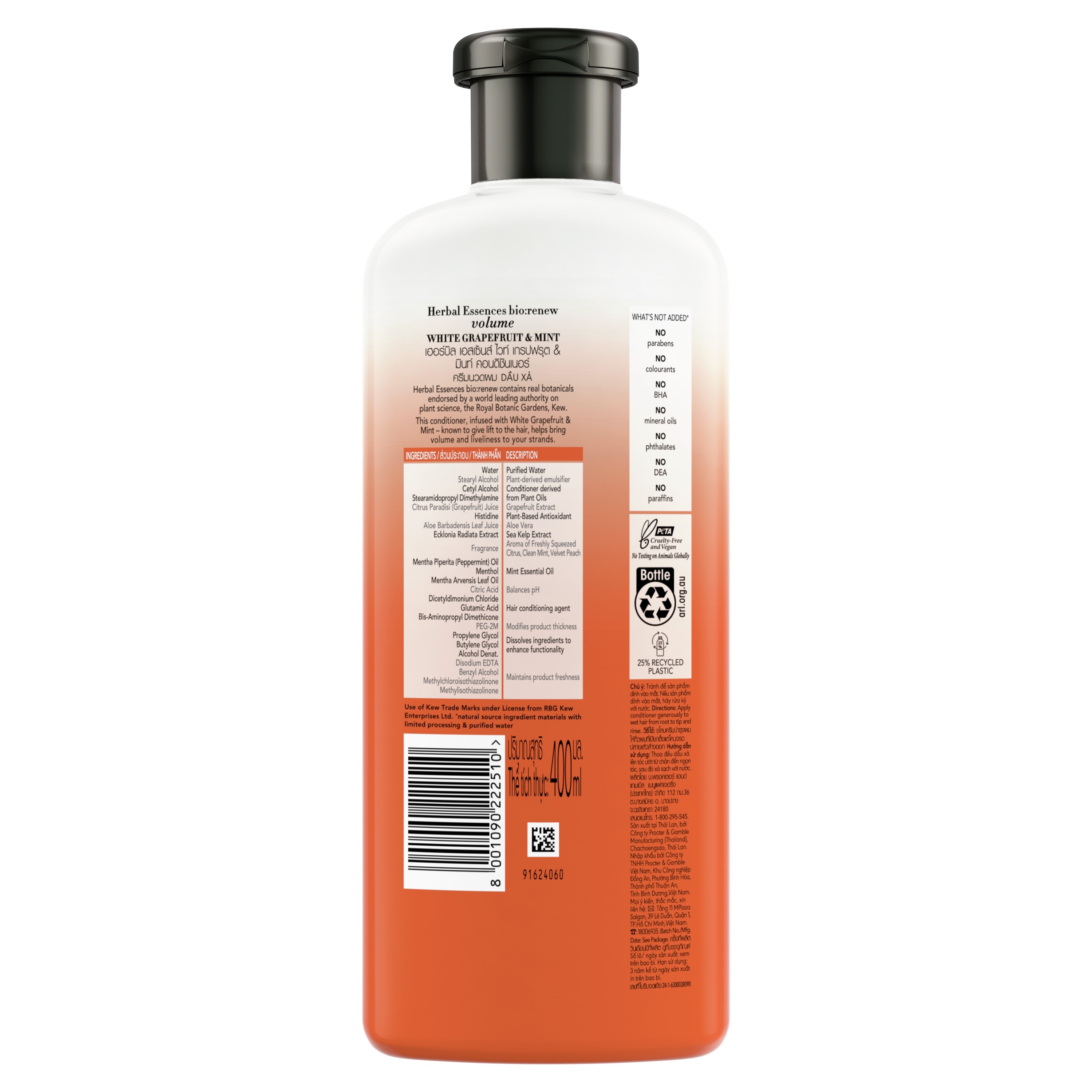 Volume White Grapefruit & Mint Conditioner 400ml