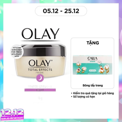 OLAY Kem Dưỡng Ban Đêm Olay Total Effects 50g