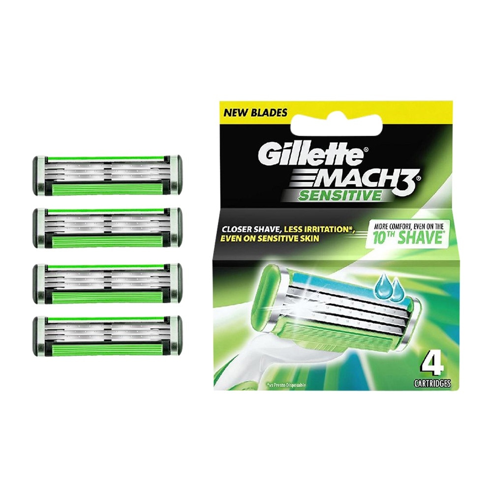 Lưỡi Dao Cạo Gillette Mach3 Sensitive 4 Cái