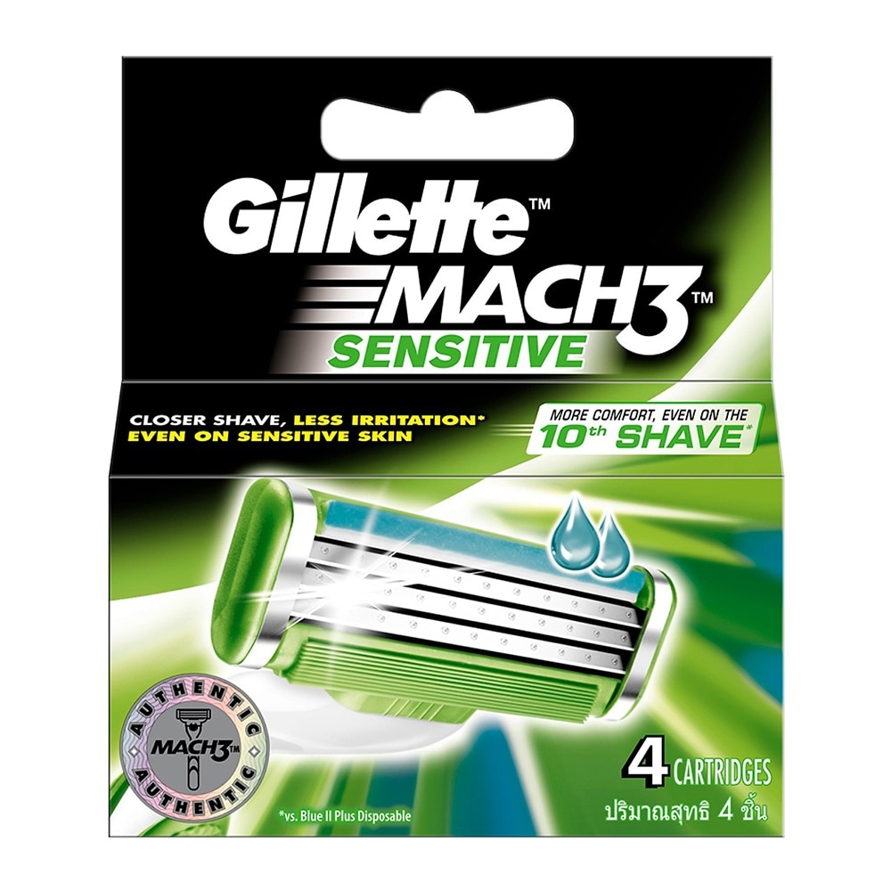 Lưỡi Dao Cạo Gillette Mach3 Sensitive 4 Cái